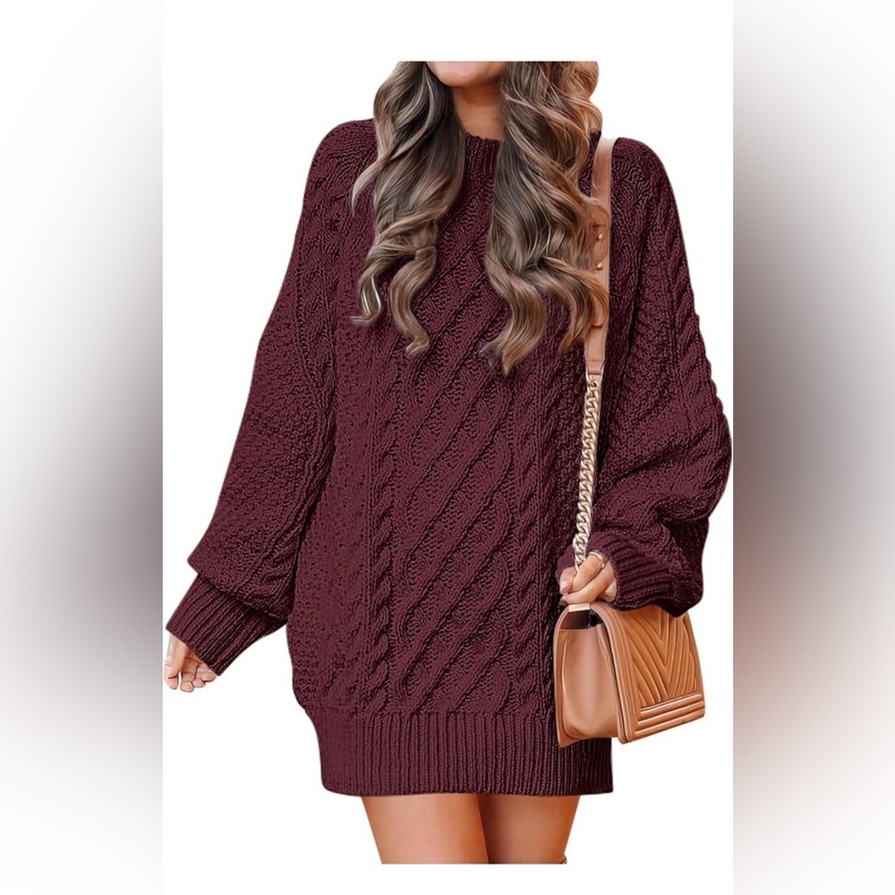 🆕Oversized Cable Knit Chunky Dress